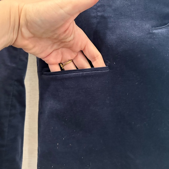 Banana Republic Navy Blue Velvet Blazer - Picture 4 of 6